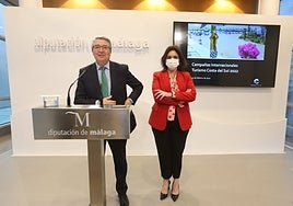 Francisco Salado and Margarita del Cid at a recent tourism board presentation.