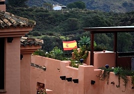Archive image of one of the Spanish flags.