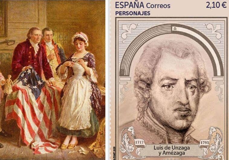 The face of Luis de Unzaga y Amézaga appears on a new set of stamps.