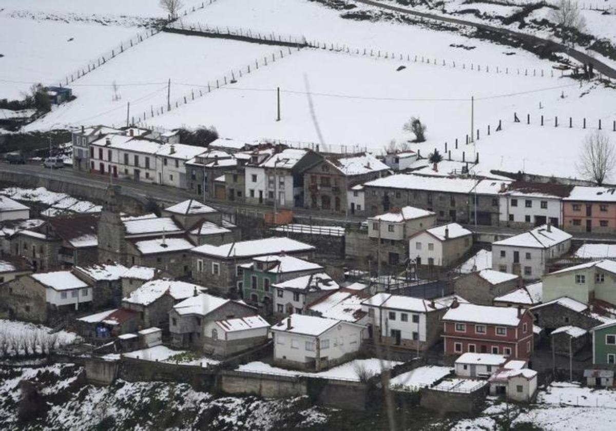 The port of Pajares, in the Asturias on Sunday.