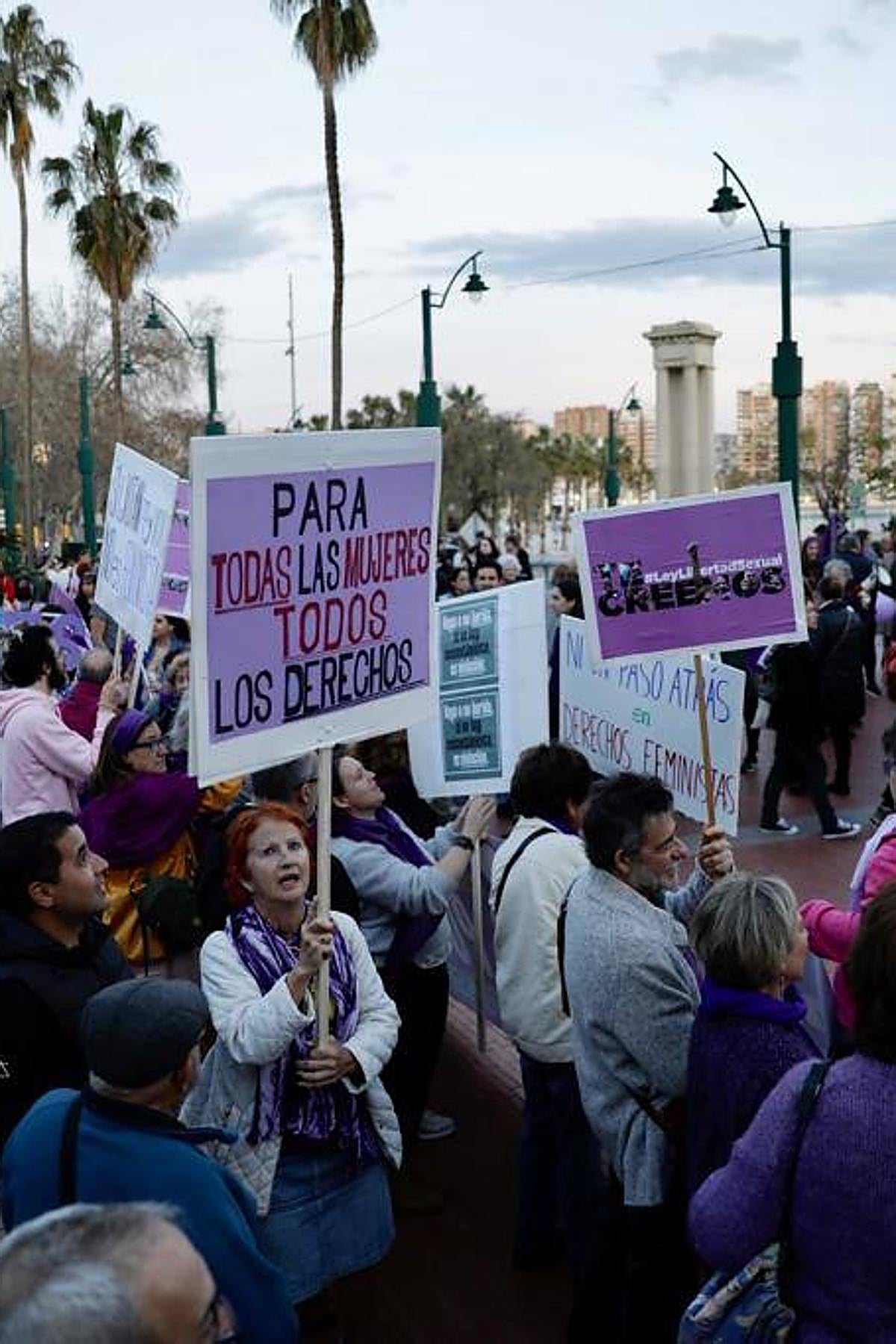 Malaga's International Women's Day rally, in pictures