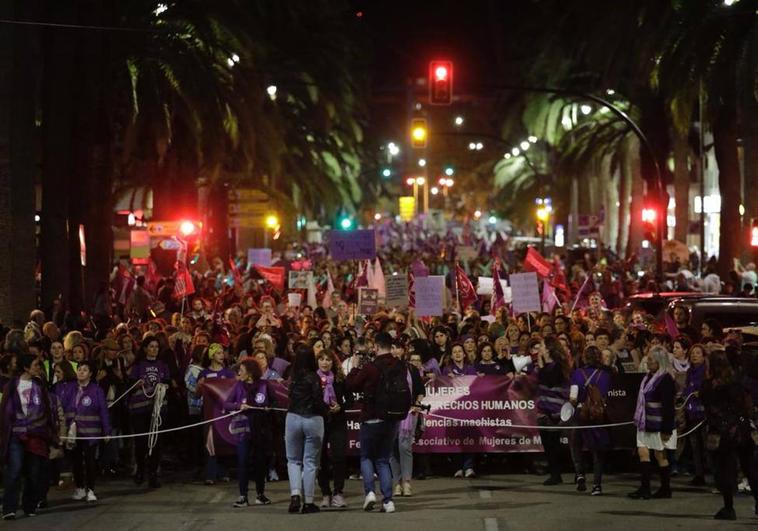 Malaga's International Women's Day rally, in pictures