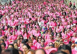 A sea of pink T-shirts filled the city’s streets last weekend for the annual event.