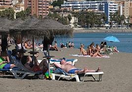 Many people took advantage of the high temperatures to head to the beach at the weekend.