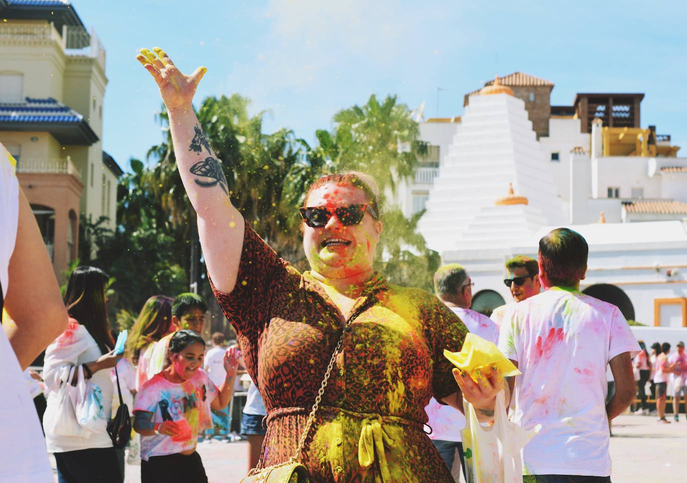 Benalmádena is filled with colour to celebrate Holi, in pictures