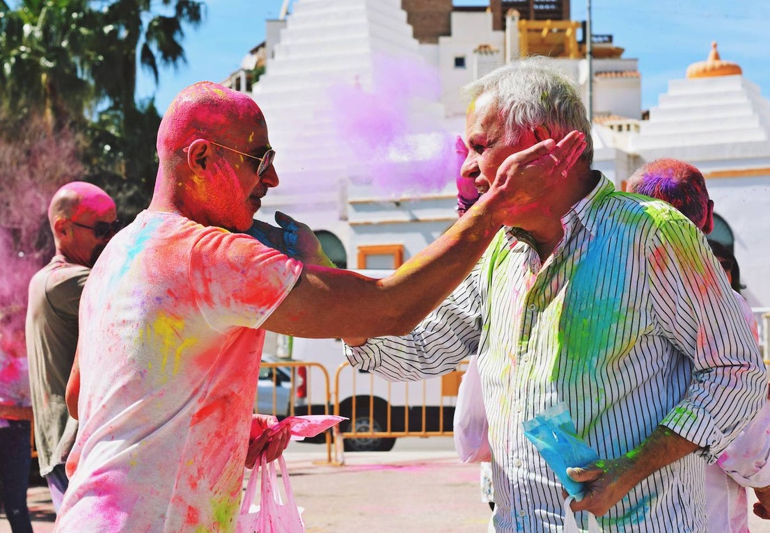 Benalmádena is filled with colour to celebrate Holi, in pictures