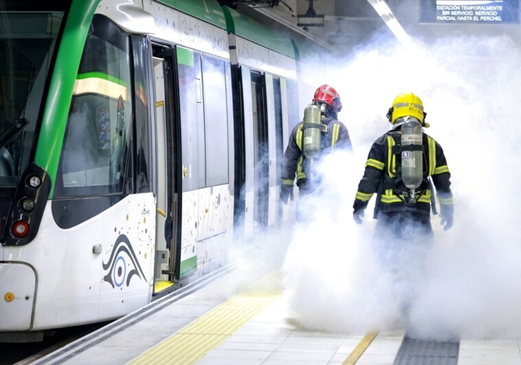 Fire drill at Malaga's new city centre Metro station involves 150