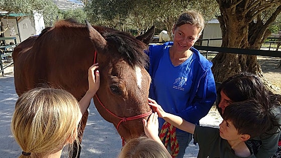 Children learn about special needs of horses during visit to Alhaurín rescue centre