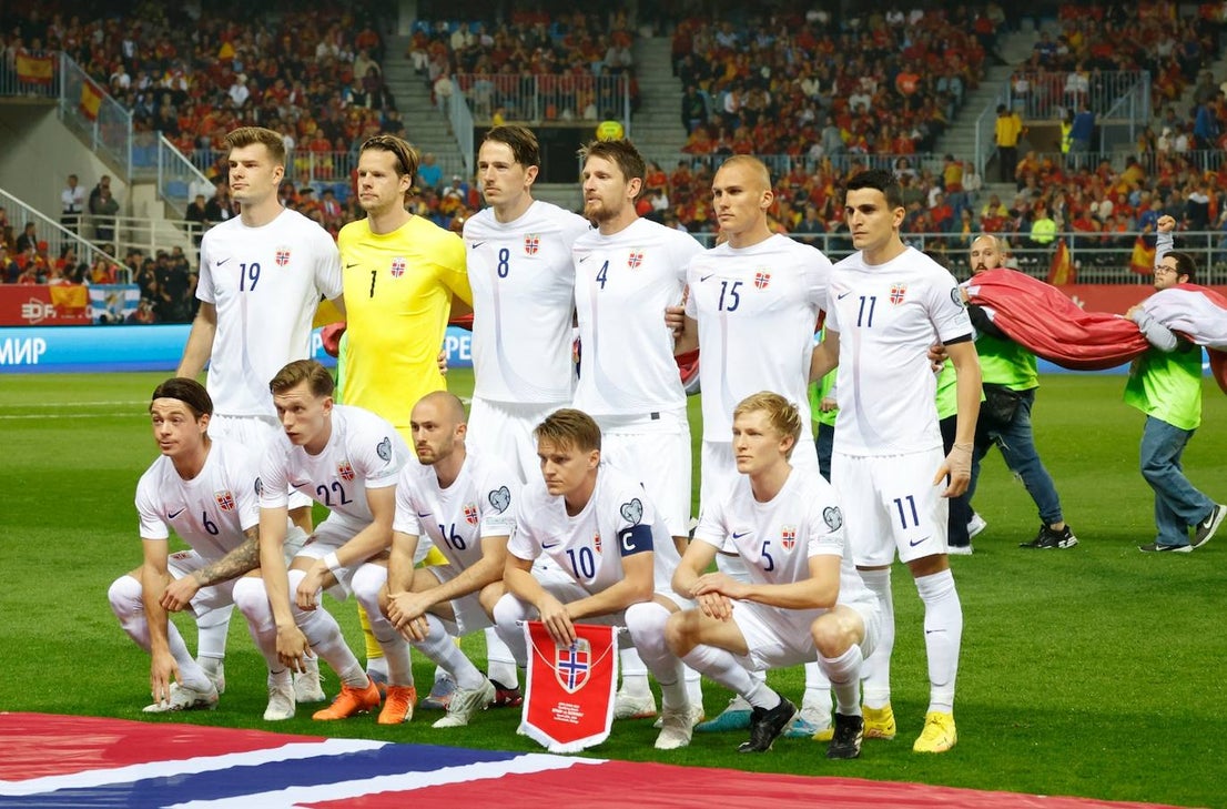 Electric atmosphere in Malaga as Spain's national football team take on Norway, in pictures