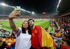Electric atmosphere in Malaga as Spain's national football team take on Norway, in pictures