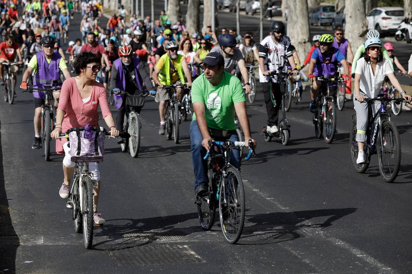 Photo gallery: demonstration to demand more cycle lanes in Malaga