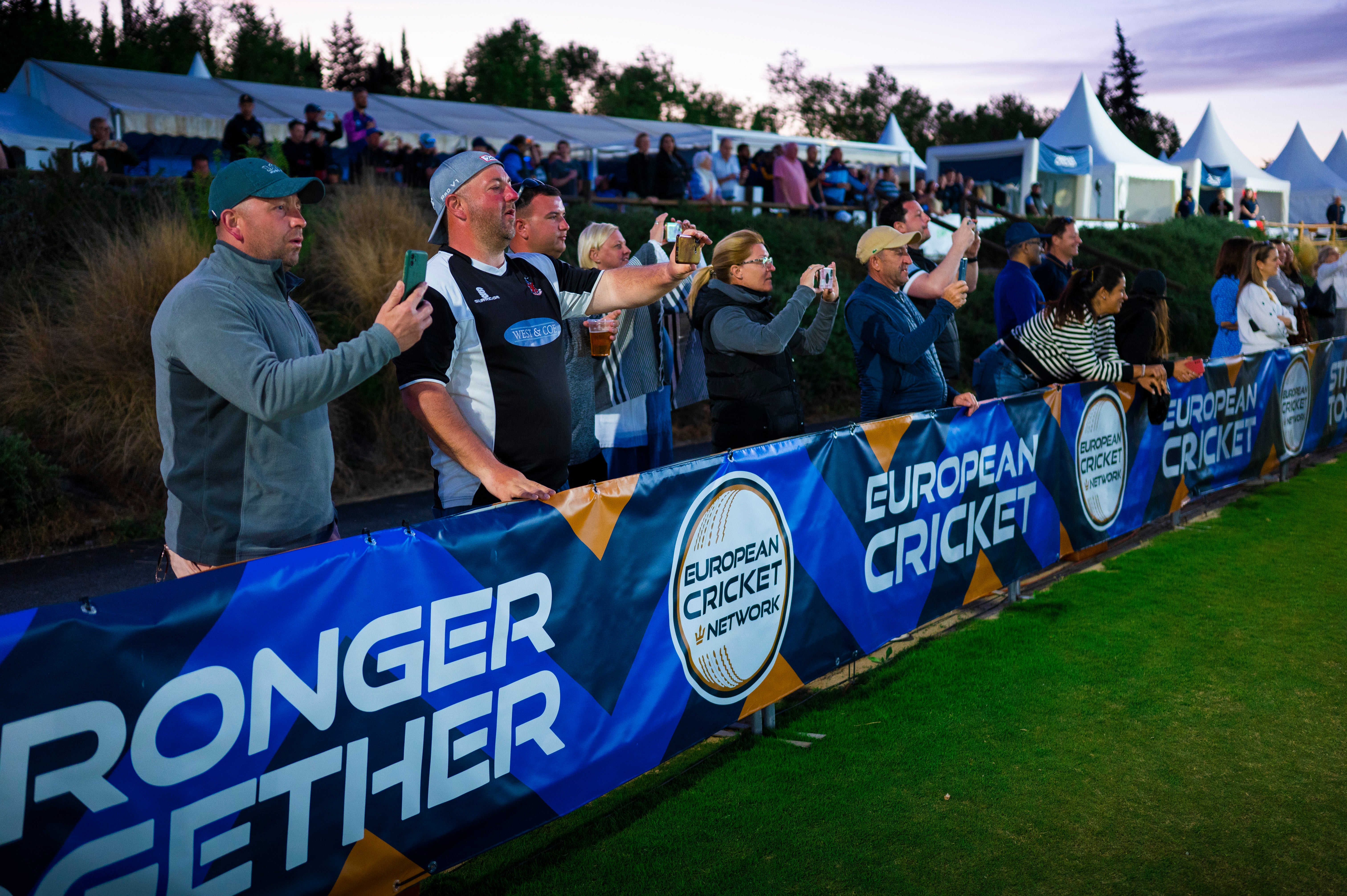 Dreux lift European Cricket League champions trophy, in pictures