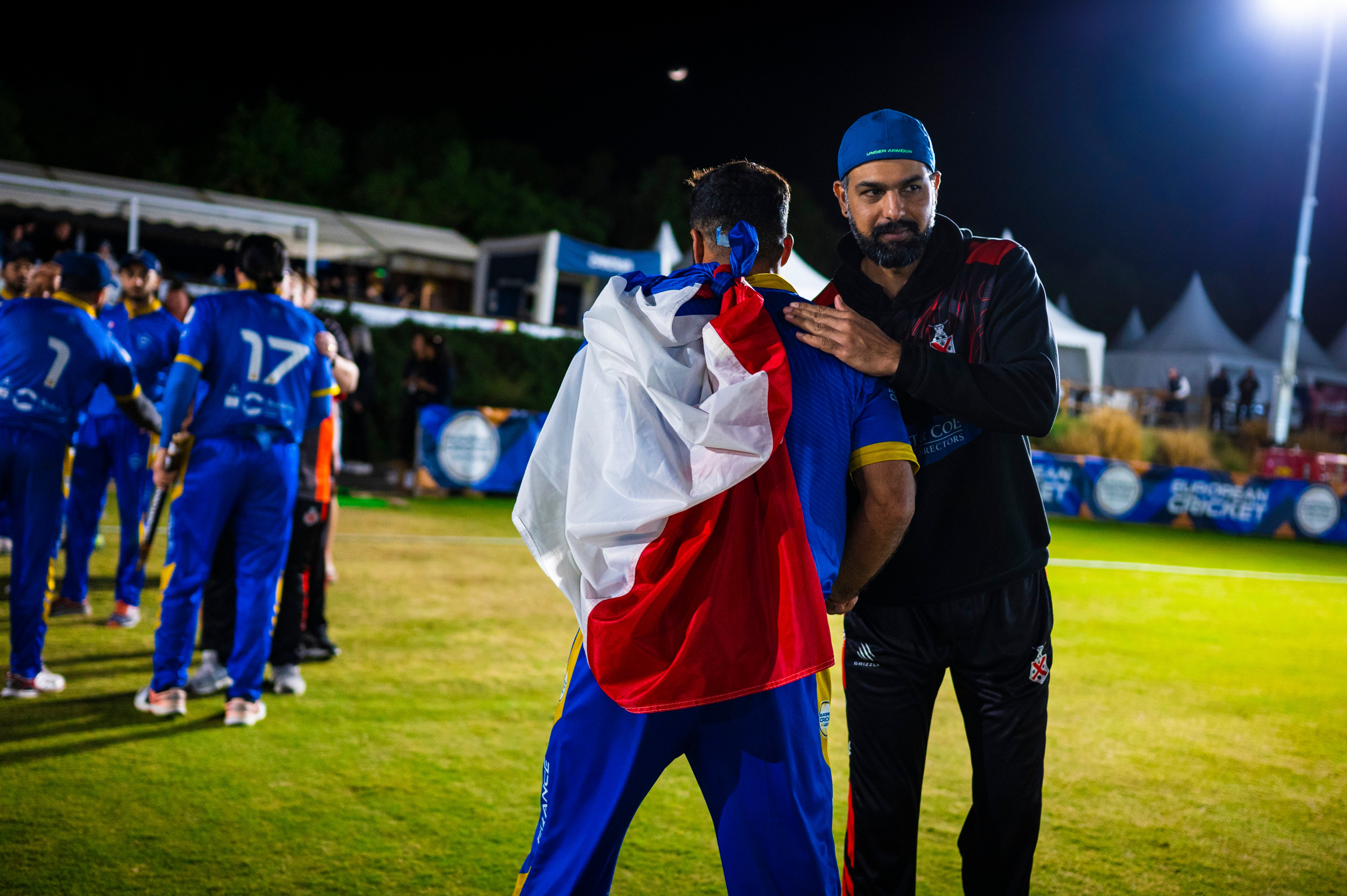 Dreux lift European Cricket League champions trophy, in pictures