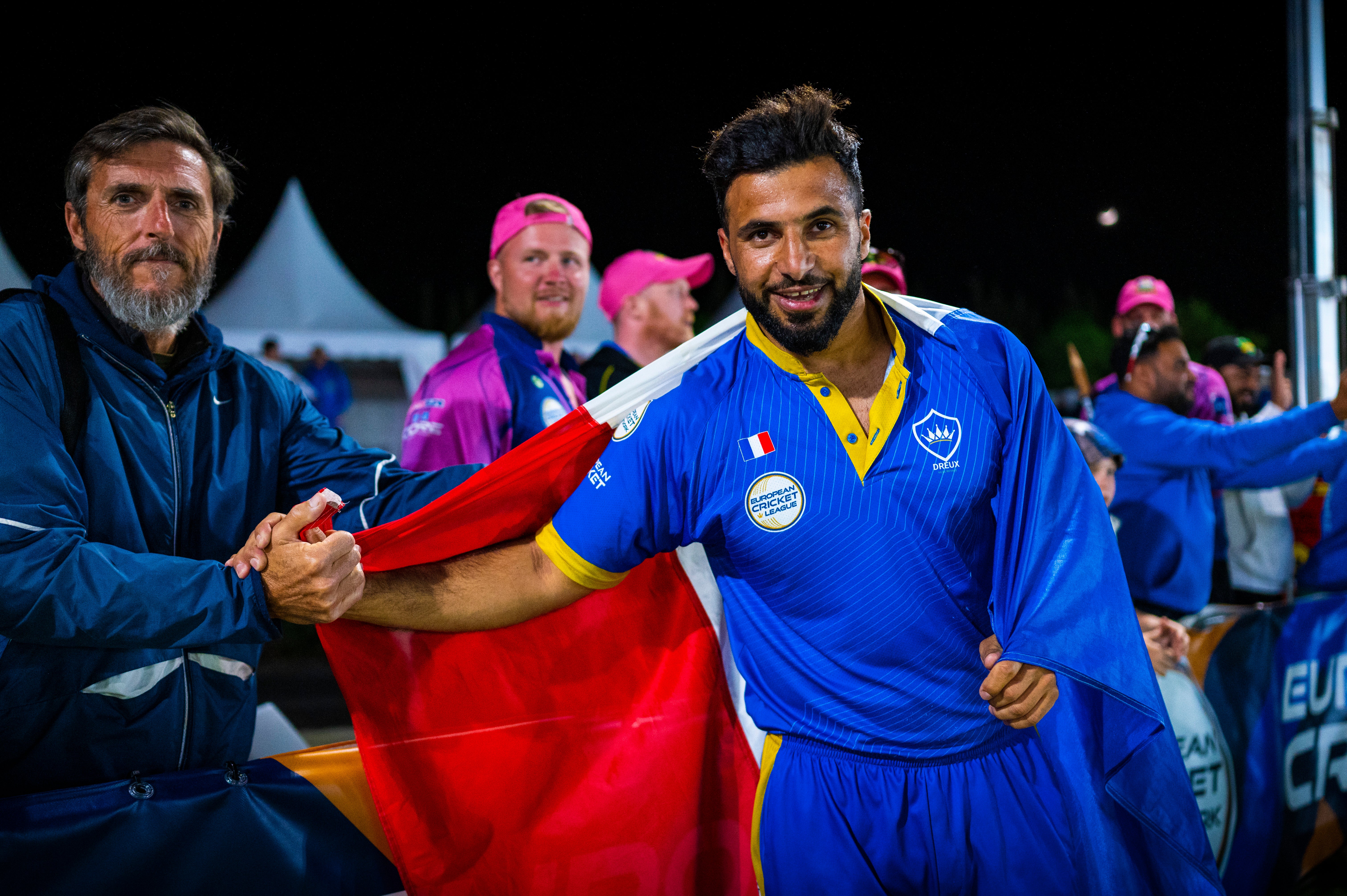 Dreux lift European Cricket League champions trophy, in pictures