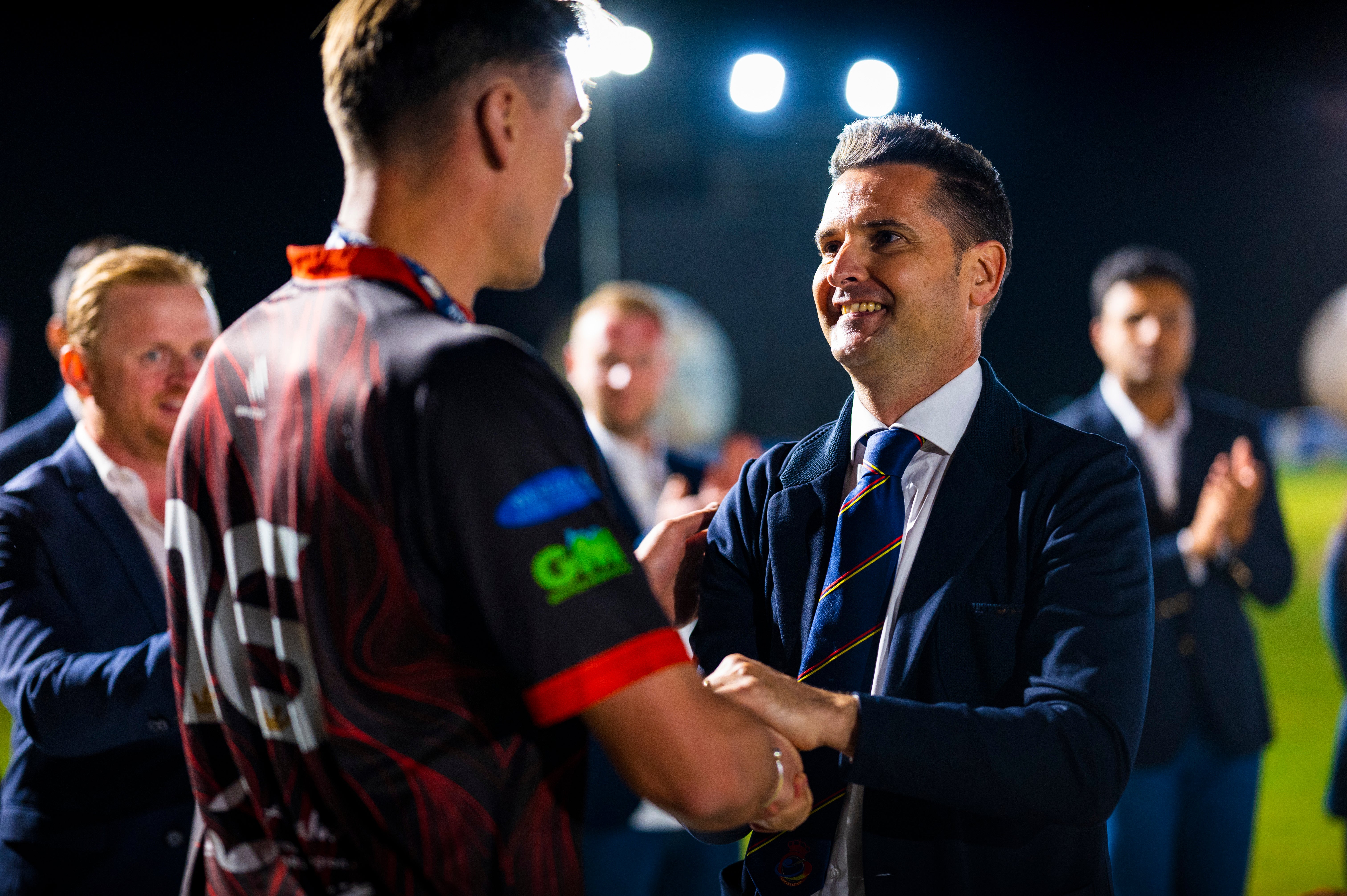 Dreux lift European Cricket League champions trophy, in pictures