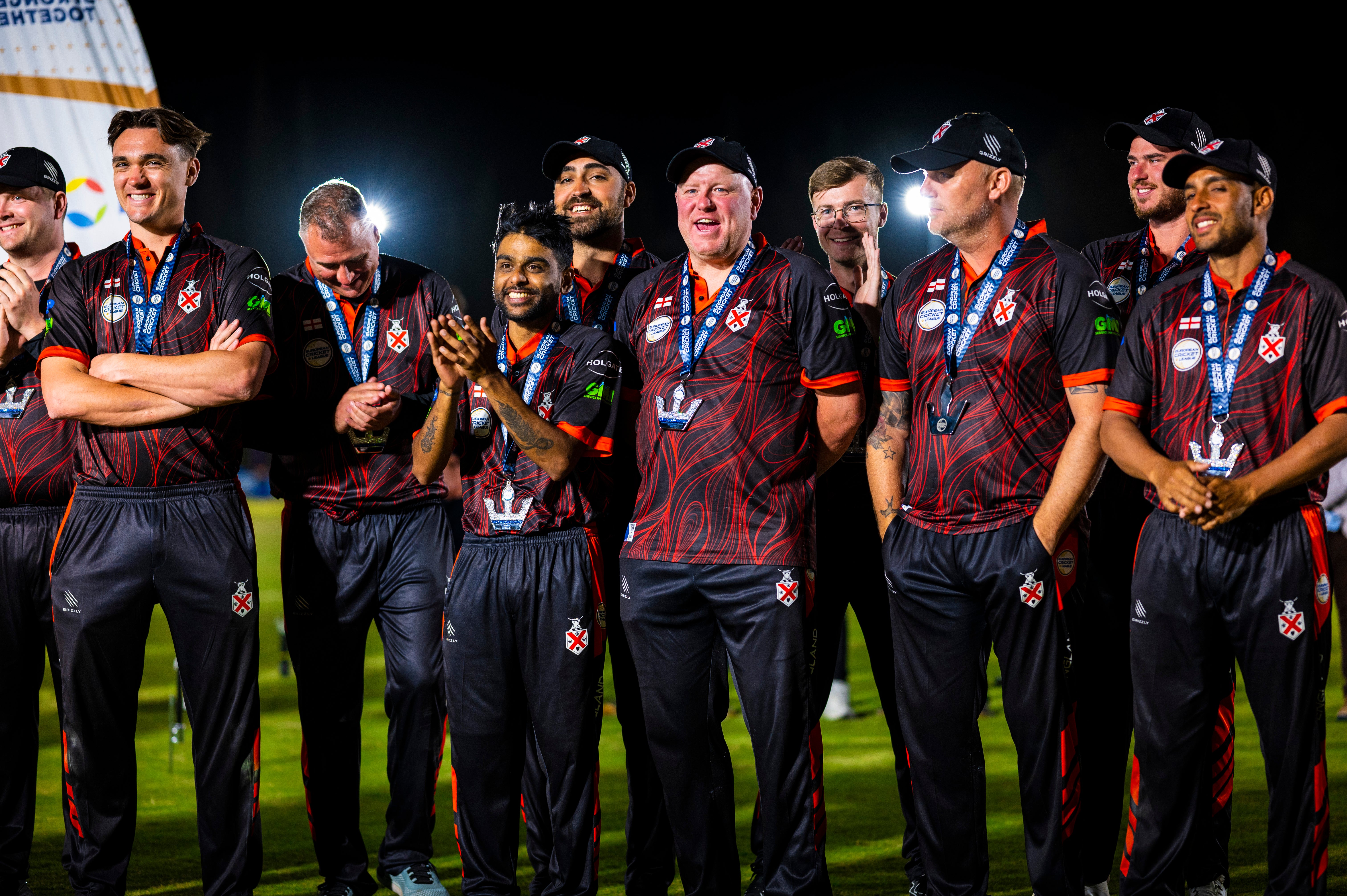 Dreux lift European Cricket League champions trophy, in pictures