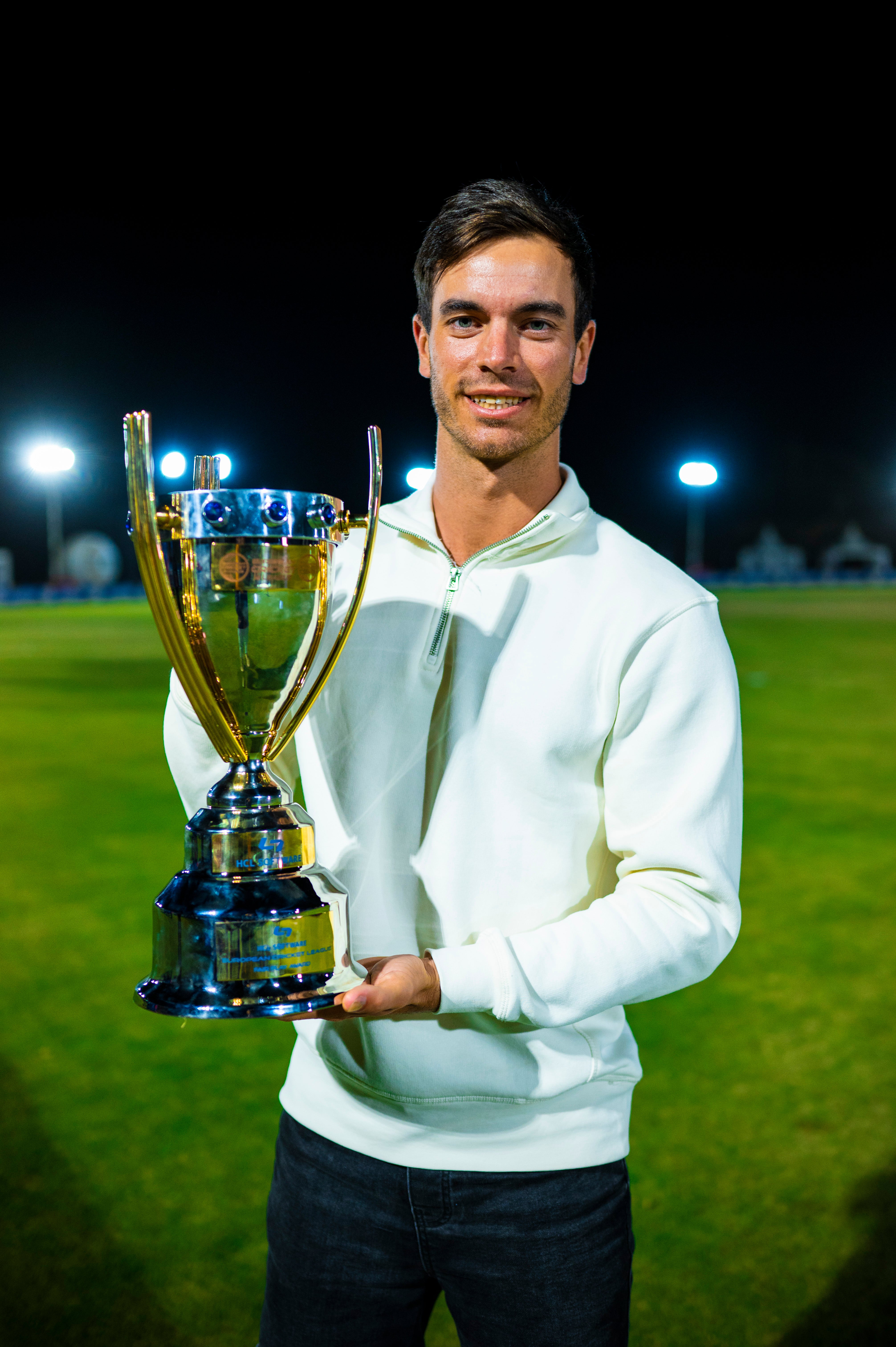 Dreux lift European Cricket League champions trophy, in pictures