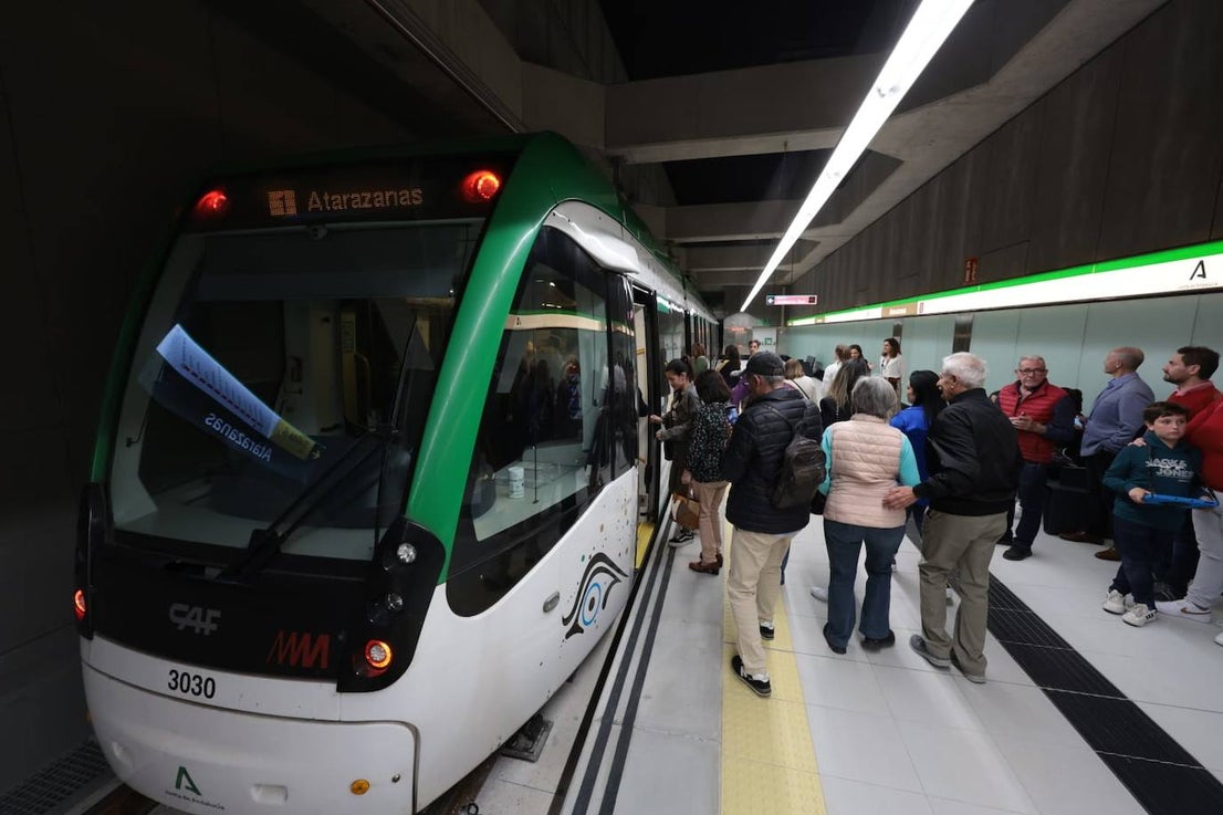 Malaga Metro arrives in city centre, in pictures