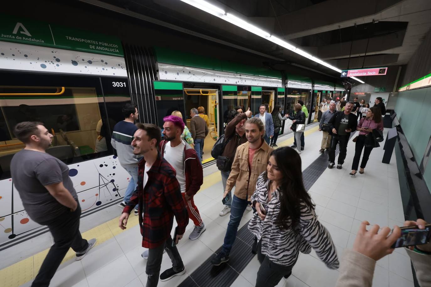 Malaga Metro arrives in city centre, in pictures