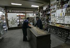 A traditional ironmonger shop.