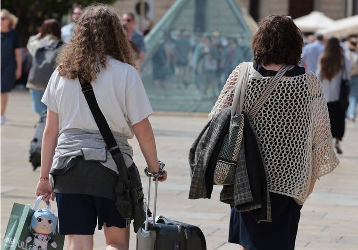 Tourists on the Costa del Sol