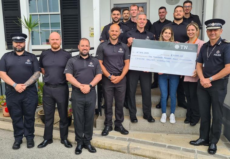 Royal Gibraltar Police recruits raise thousands for cancer charity