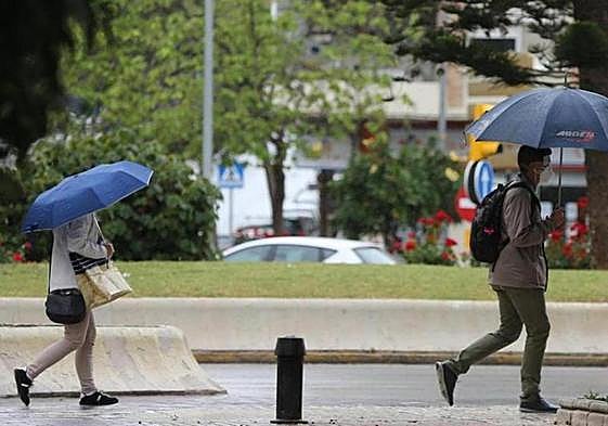 Umbrellas may need to be dusted off today (file image).