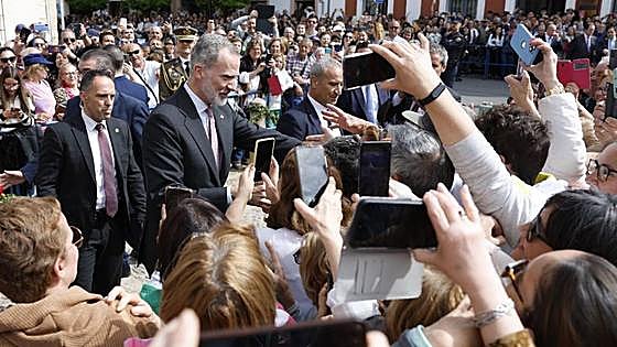 Spain's King Felipe VI goes walkabout in Ronda