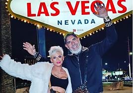 The victim, José Pisani, and his widow, Romina, during their honeymoon five months ago.