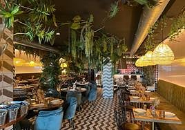 The interior of the restaurant located in the centre of Fuengirola.