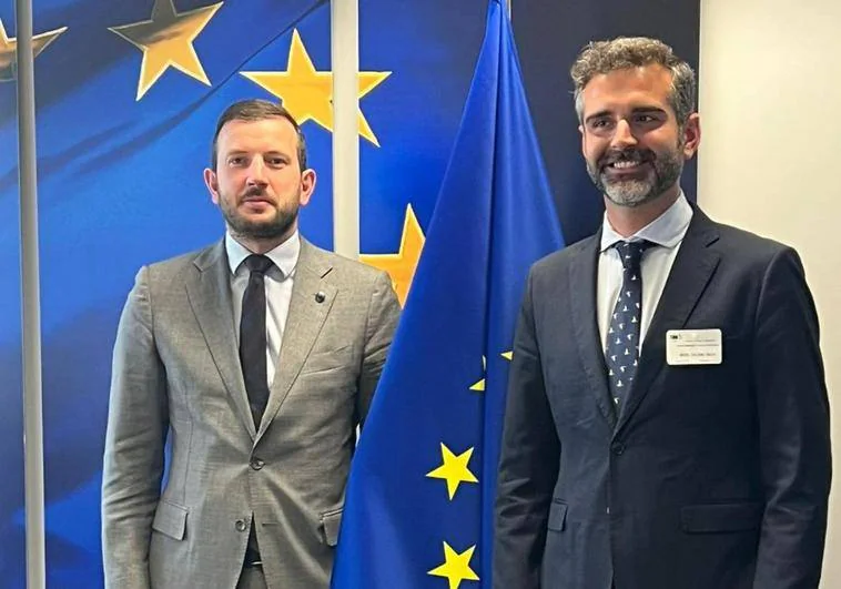 Virginijius Sinkevicius and Ramón Fernández-Pacheco in Brussels.