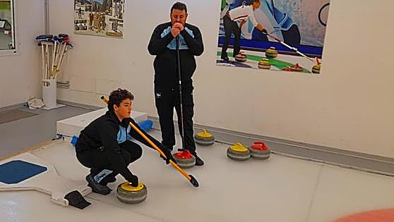 The Costa's youngest curler