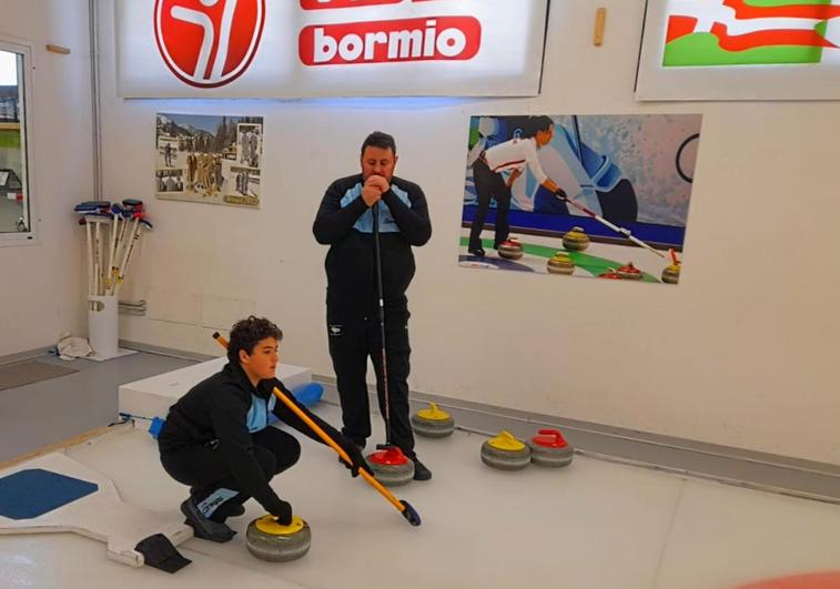 The Costa's youngest curler
