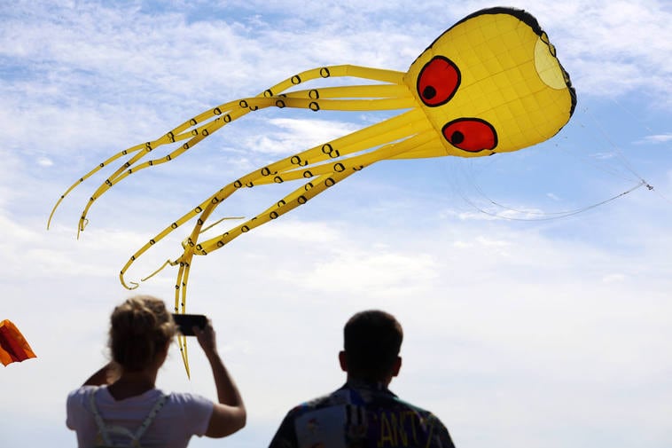 International Kite Fest takes to the skies above Malaga, in pictures