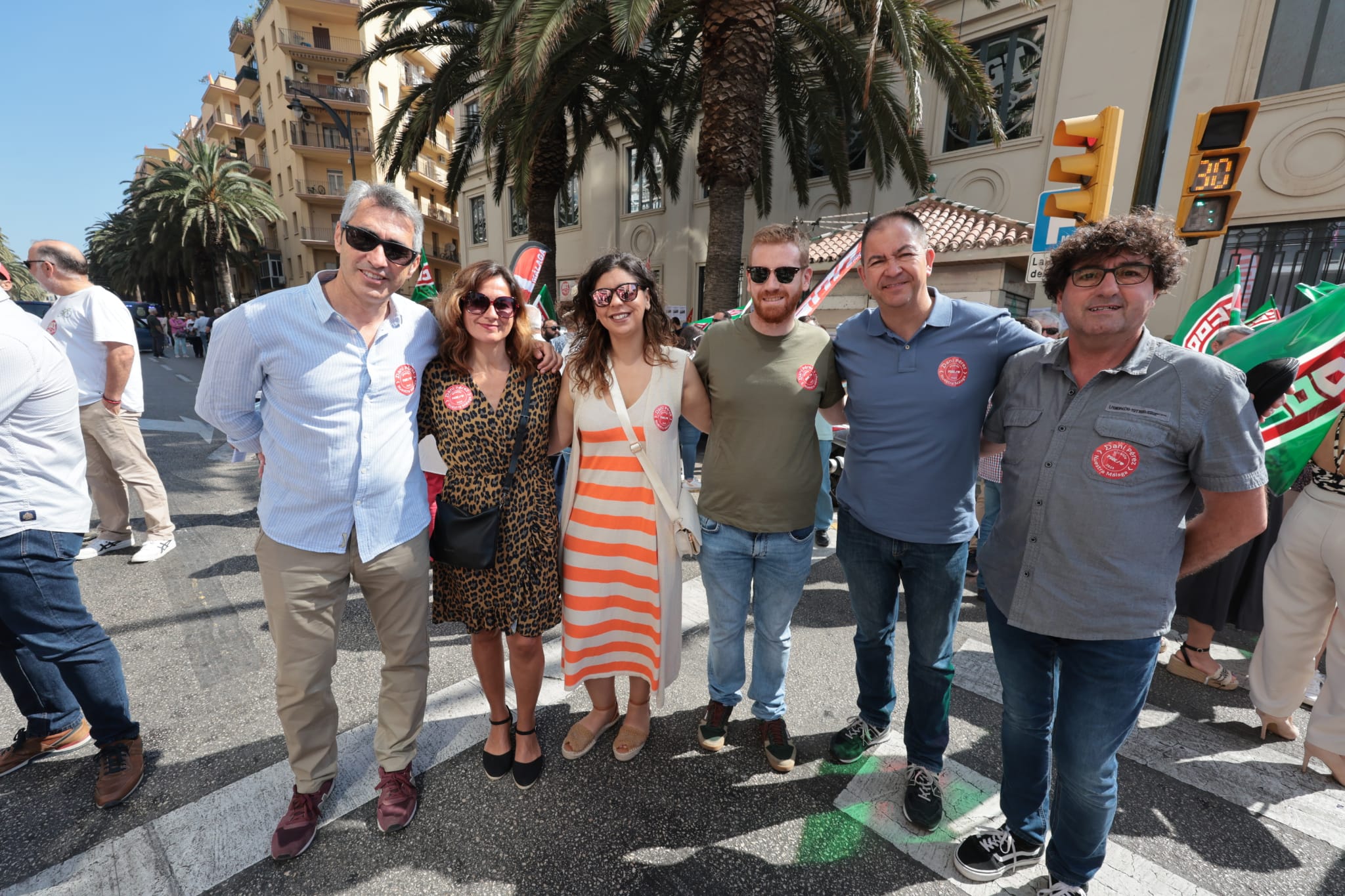 Malaga's May Day rally, in photographs