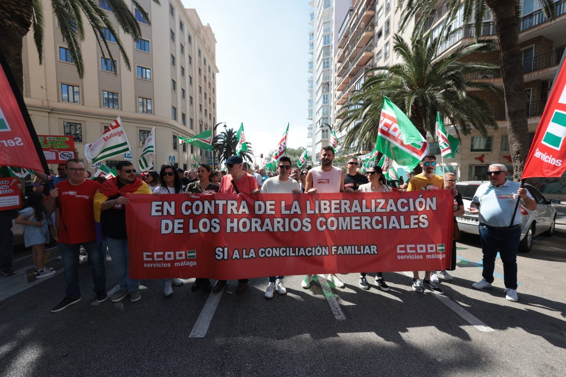 Malaga's May Day rally, in photographs