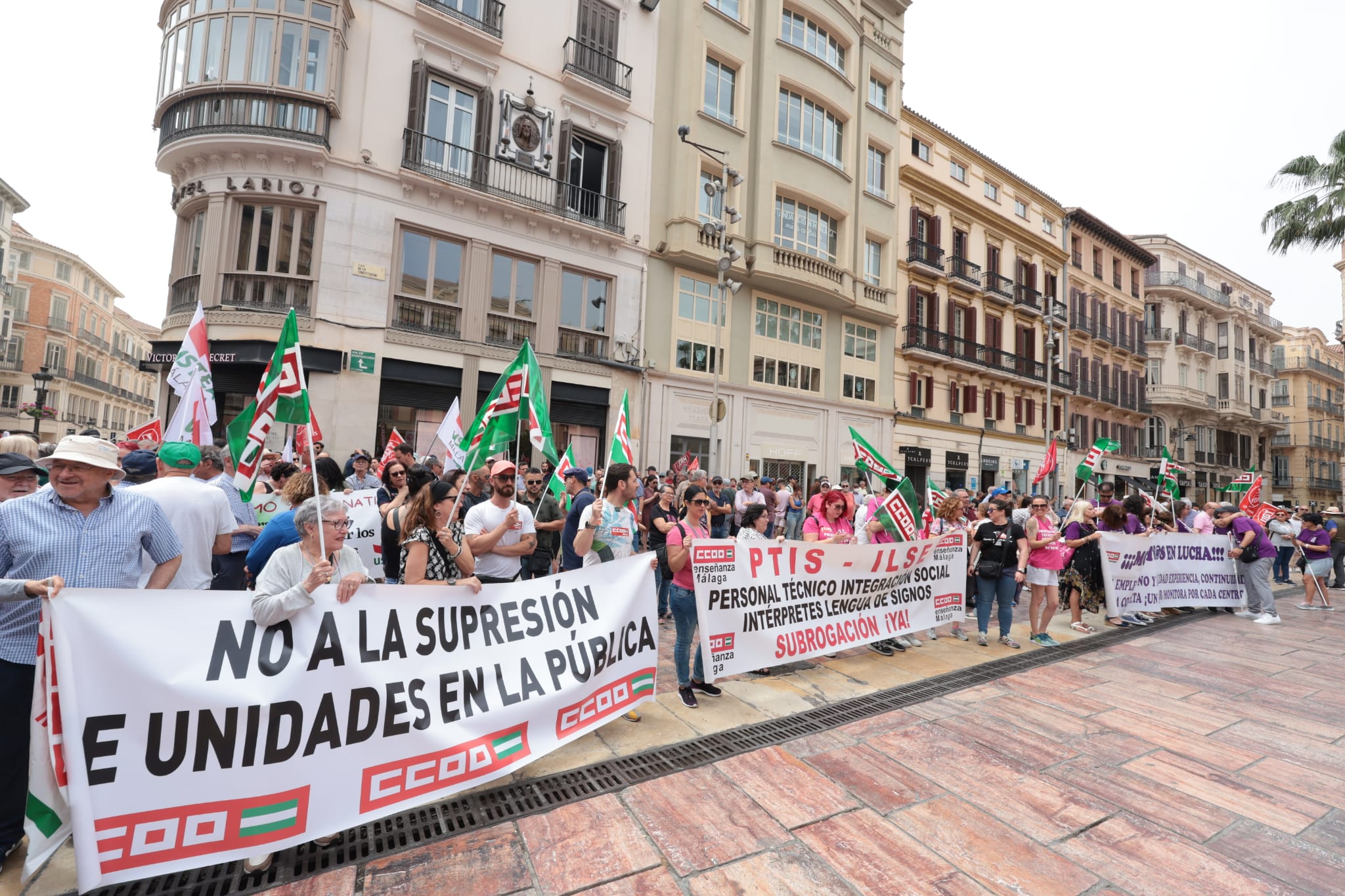 Malaga's May Day rally, in photographs