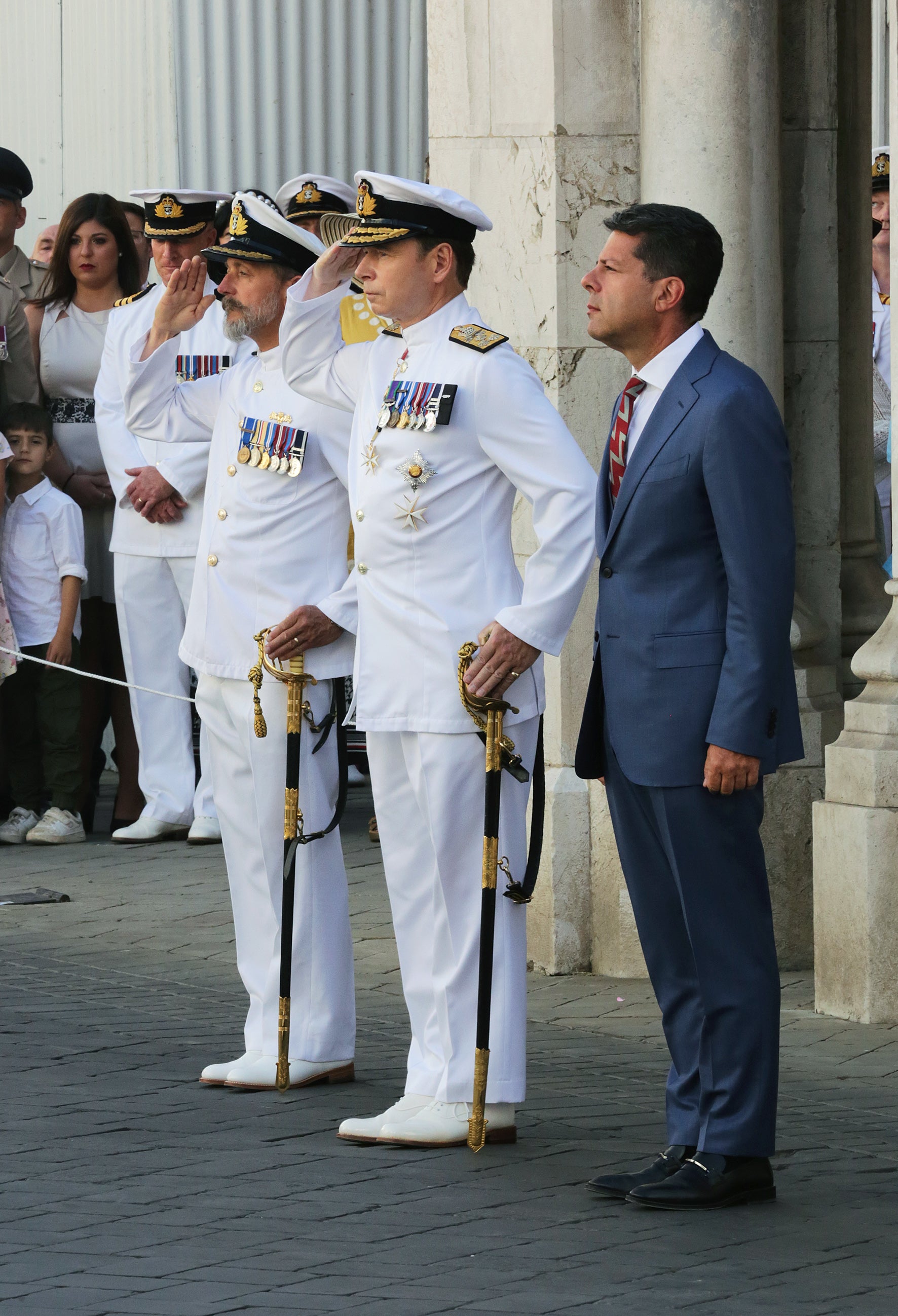 Gibraltar's essential services Coronation parade, in pictures