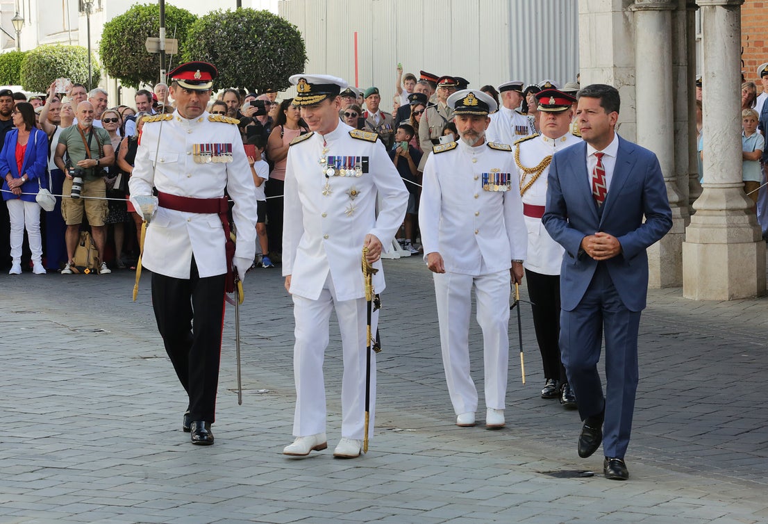 Gibraltar's essential services Coronation parade, in pictures