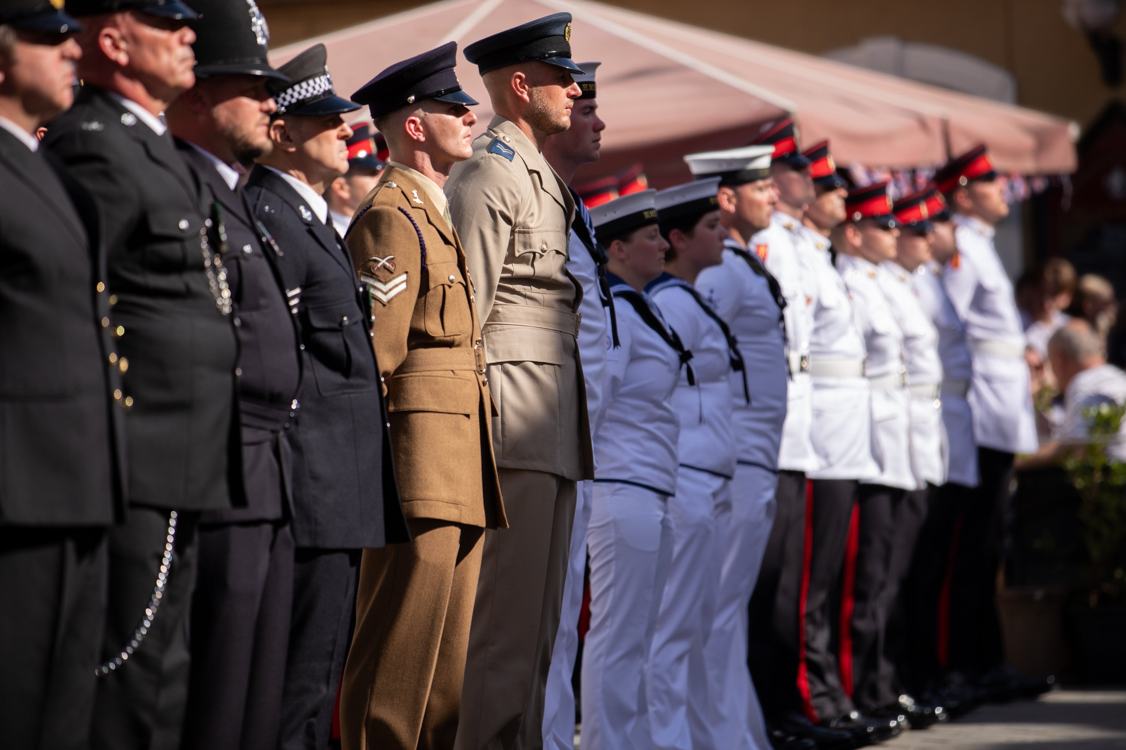 Gibraltar's essential services Coronation parade, in pictures