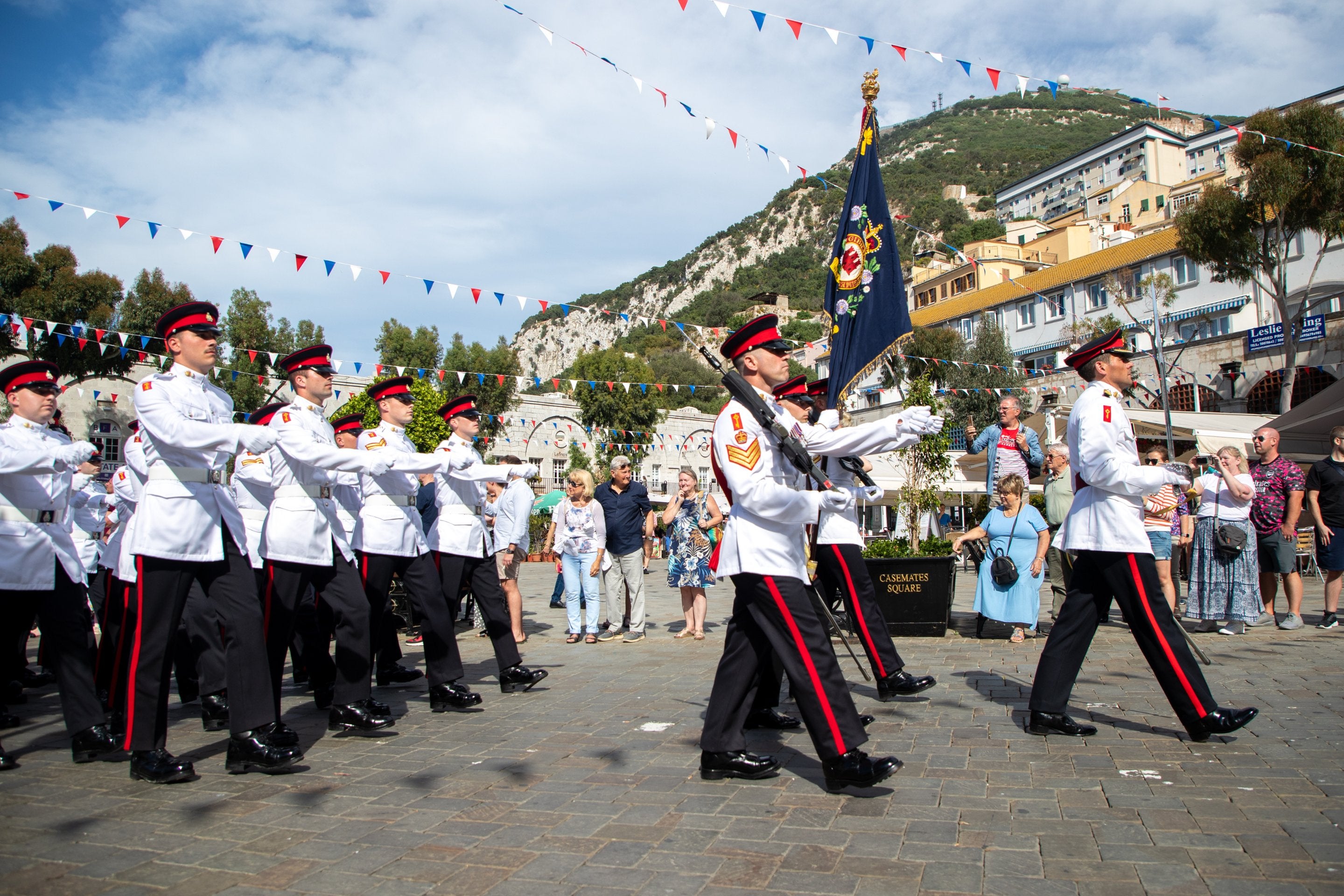 Gibraltar's essential services Coronation parade, in pictures