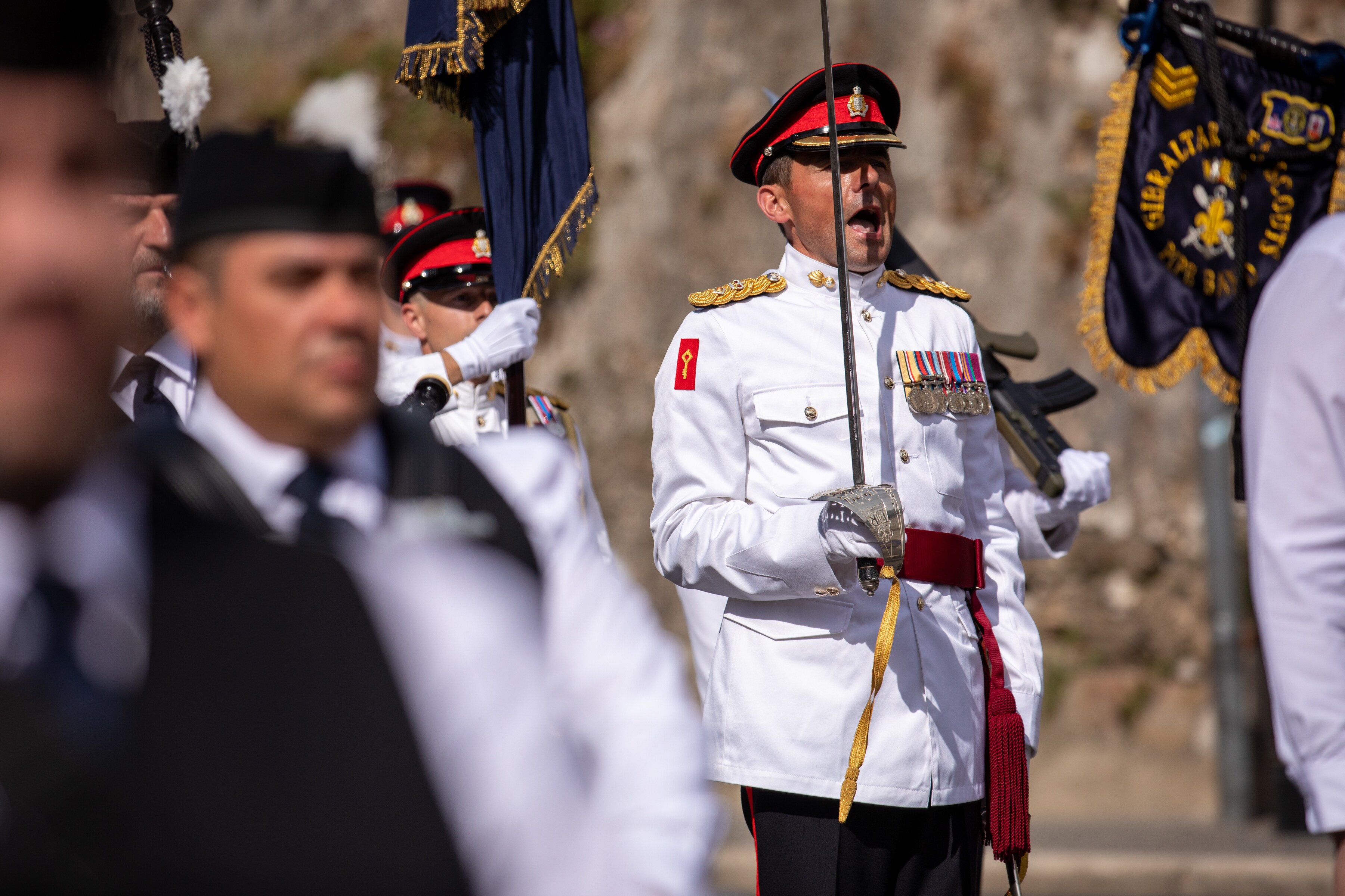 Gibraltar&#039;s essential services Coronation parade, in pictures