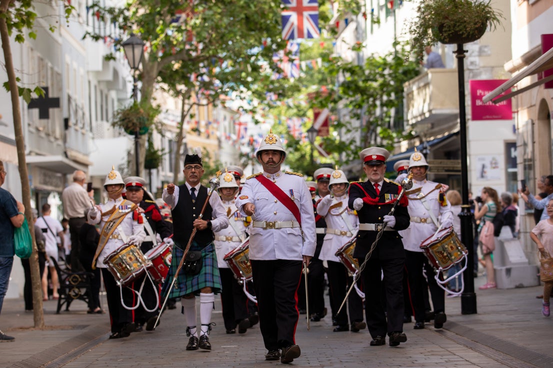 Gibraltar's essential services Coronation parade, in pictures