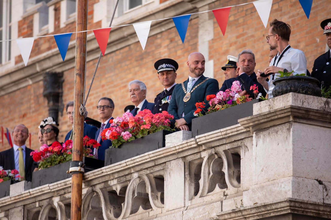 Gibraltar's essential services Coronation parade, in pictures
