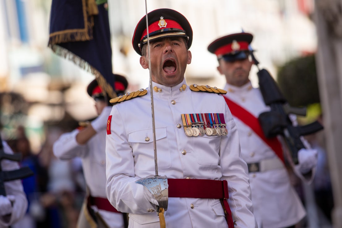 Gibraltar's essential services Coronation parade, in pictures