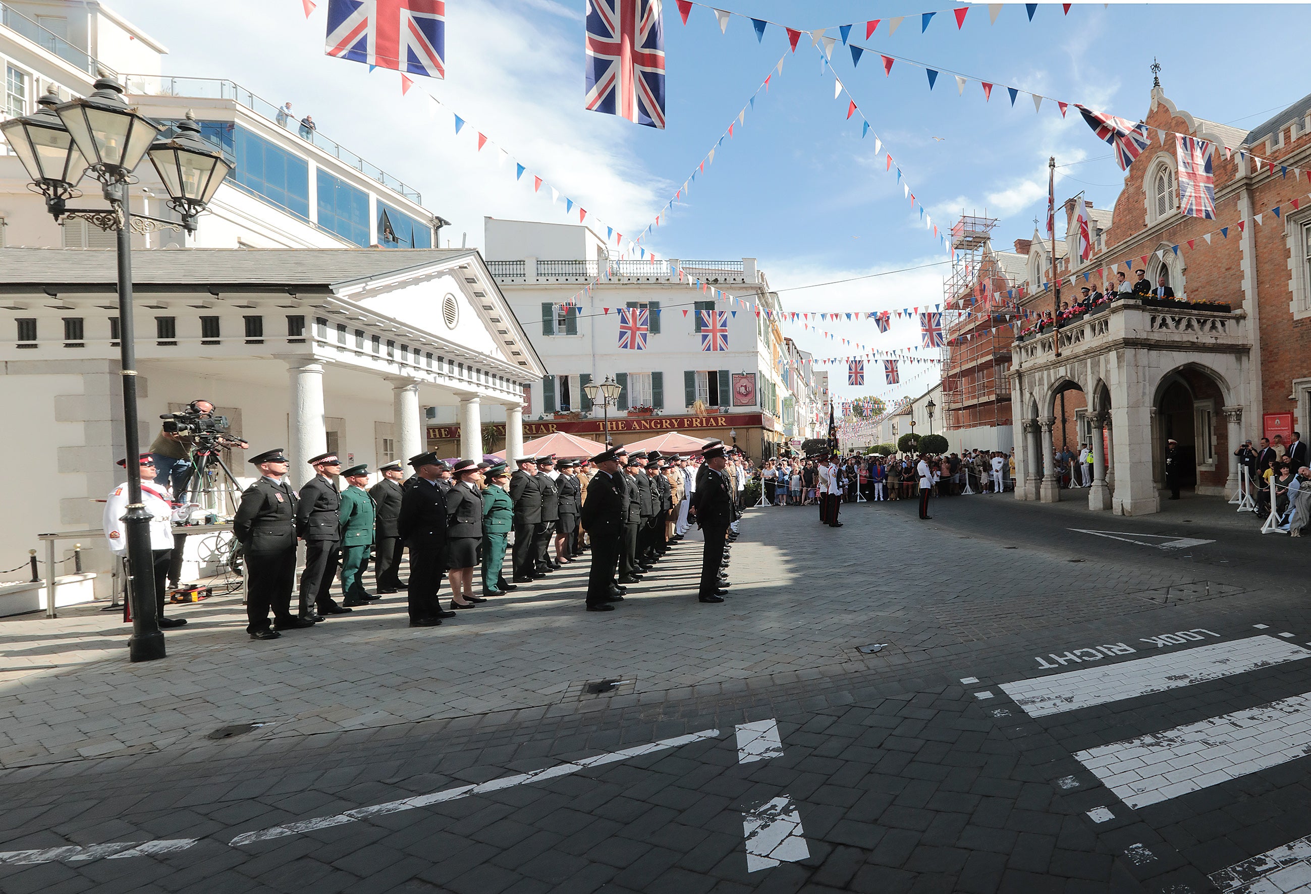 Gibraltar's essential services Coronation parade, in pictures