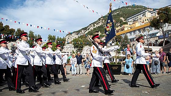 Gibraltar's essential services Coronation parade, in pictures
