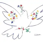 Imagen - Later, the painter developed the image into a simple, graphic line drawing which became one of the most recognisable symbols of peace