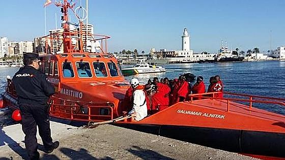 Seventeen migrants rescued from boat 34 miles southeast of Malaga