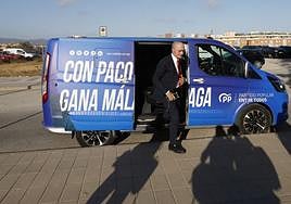 Mayor of Malaga Francisco de la Torre, 80, who is standing for reelection, on Thursday.